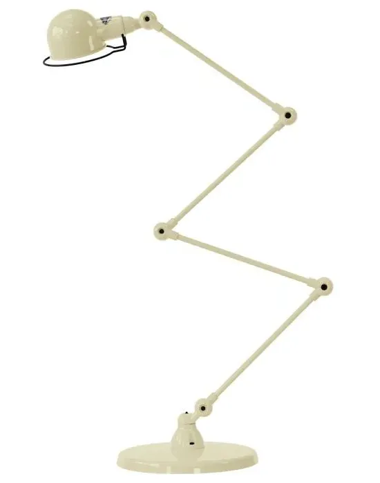 4-Arm Zigzag Desk Lamp with Adjusters - Ivory