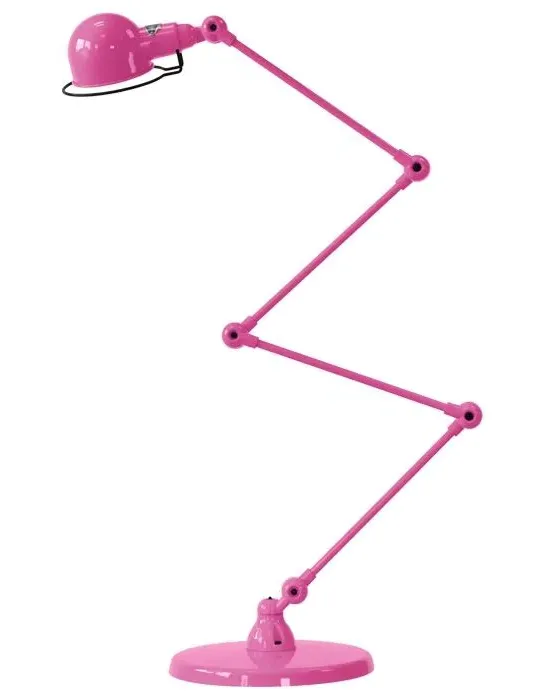 4-Arm Zigzag Desk Lamp with Adjusters - Red