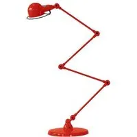 4-Arm Zigzag Desk Lamp with Adjusters - Red