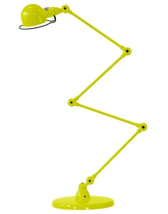 4-Arm Zigzag Desk Lamp with Adjusters - Yellow