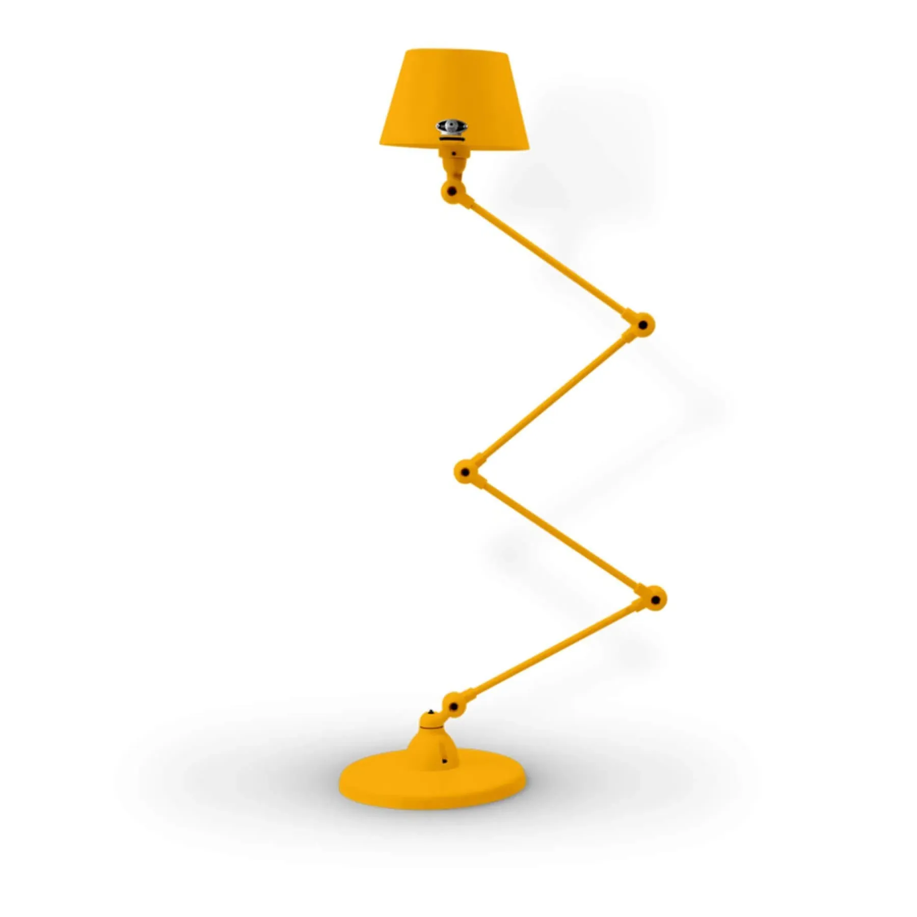 4-Arm Zigzag Lamp with Straight Shade - Black