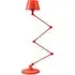 4-Arm Zigzag Lamp with Straight Shade - Red Gloss