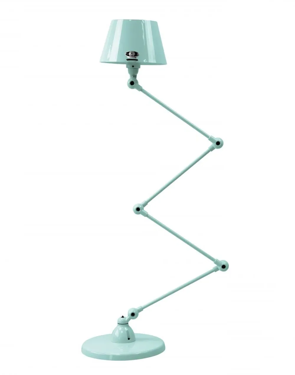 4-Arm Zigzag Lamp with Straight Shade - Vespa Green
