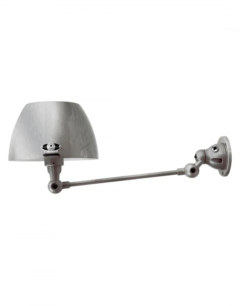 Adjustable Wall Light - Brushed Steel, Metal
