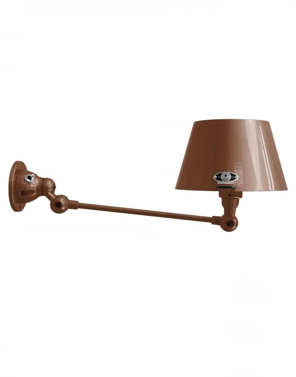 Adjustable Wall Light Straight Shade - Chocolate, Metal