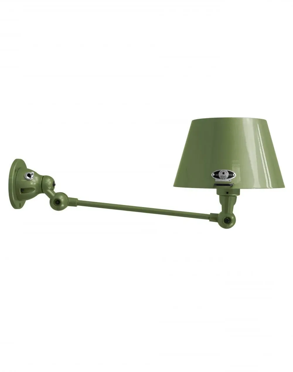 Adjustable Wall Light Straight Shade - Olive, Metal