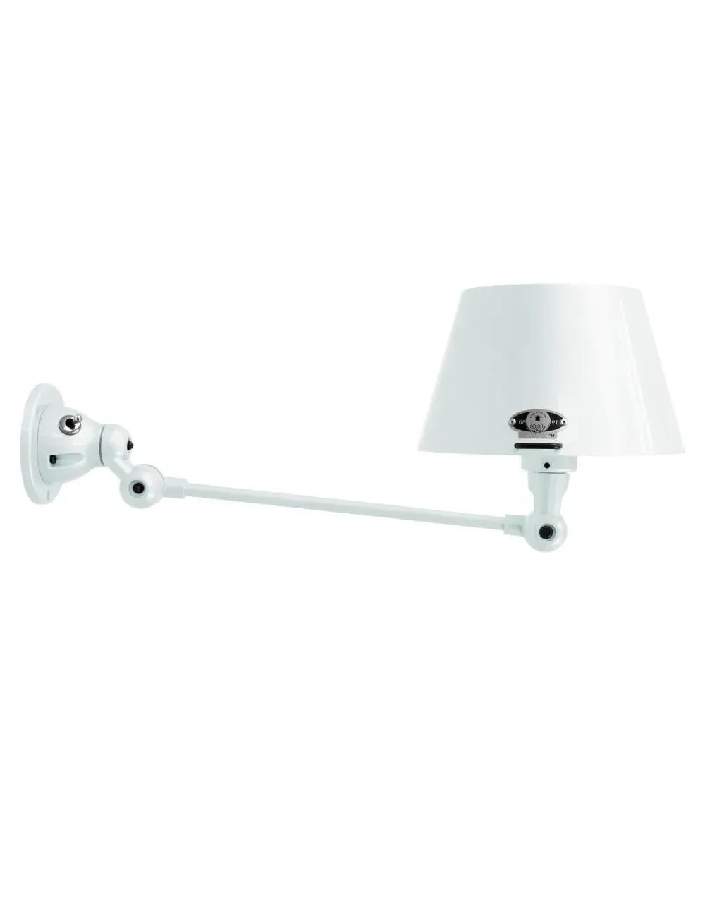 Adjustable Wall Light Straight Shade - Pink, Metal