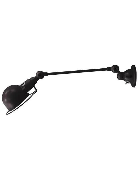Adjustable Wall Light with Arm - Black, Steel image