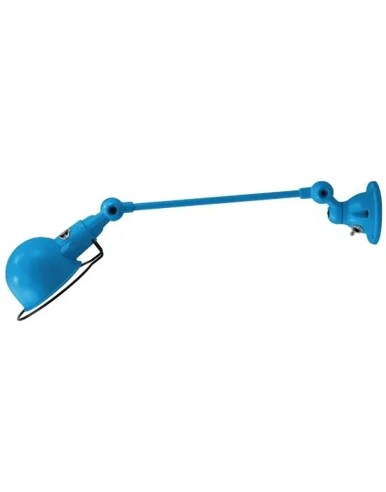 Adjustable Wall Light with Arm - Blue, Steel