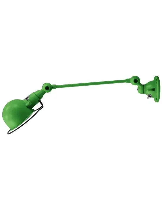 Adjustable Wall Light with Arm - Green, Steel