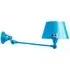 Adjustable Wall Light with Switch - Blue, Metal