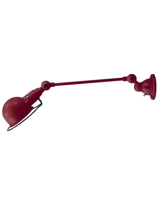 Adjustable Wall Light with Switch - Burgundy, Steel image
