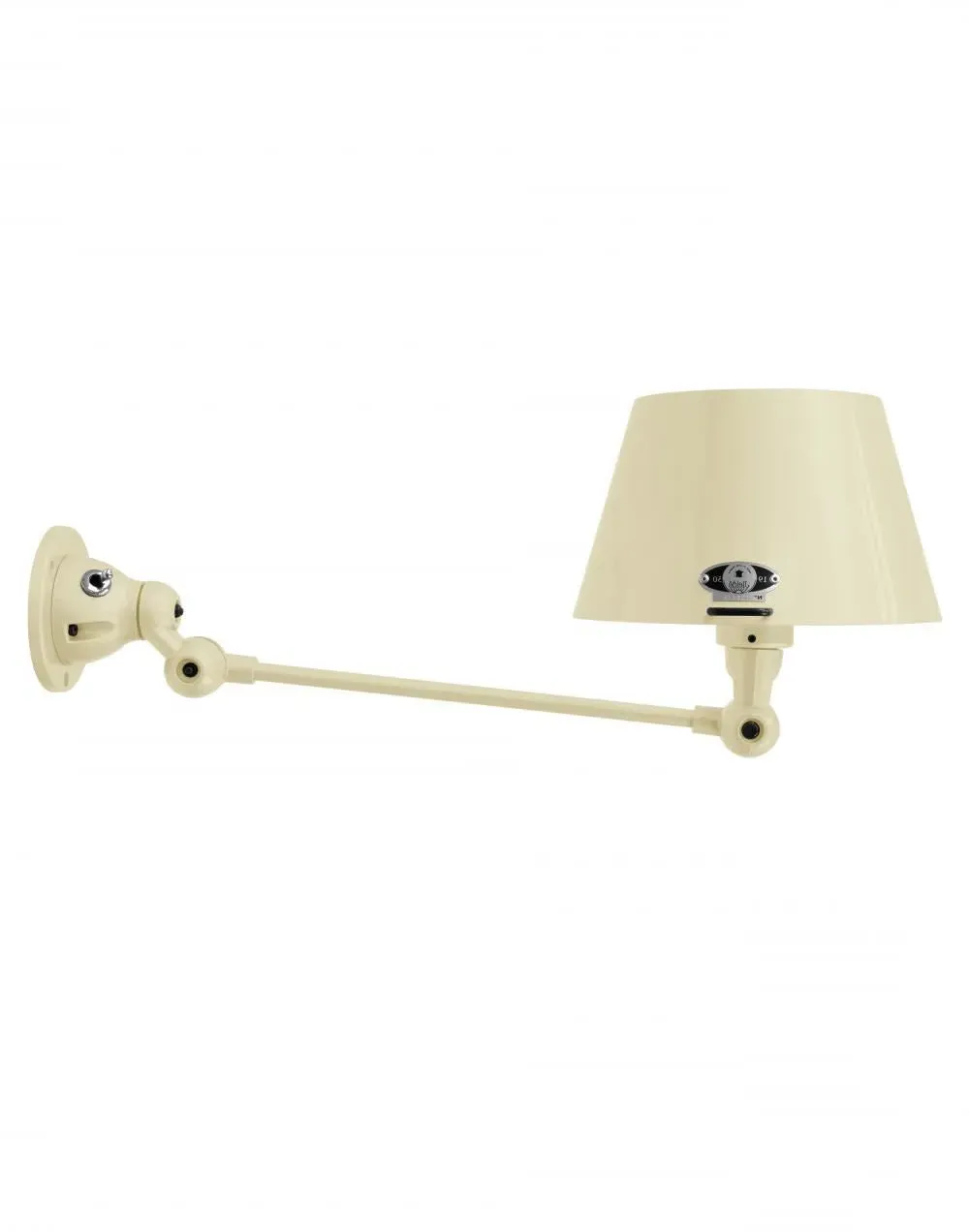 Adjustable Wall Light with Switch - Ivory, Metal