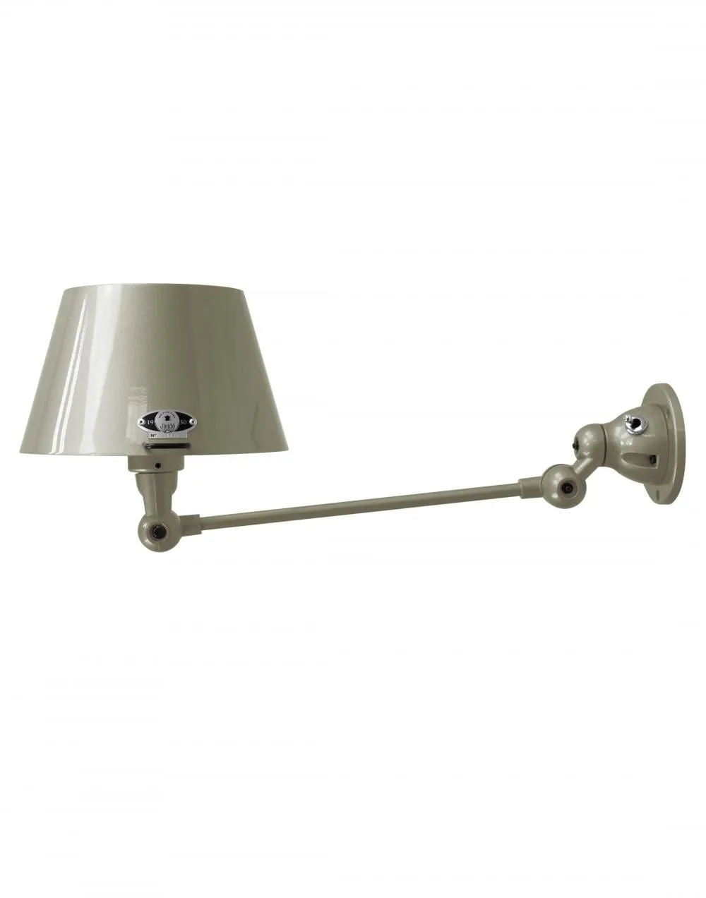 Adjustable Wall Light with Switch - Khaki, Metal