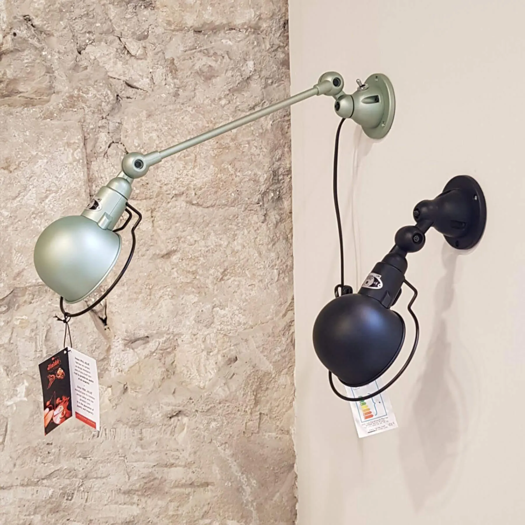Adjustable Wall Light with Switch - Khaki, Steel