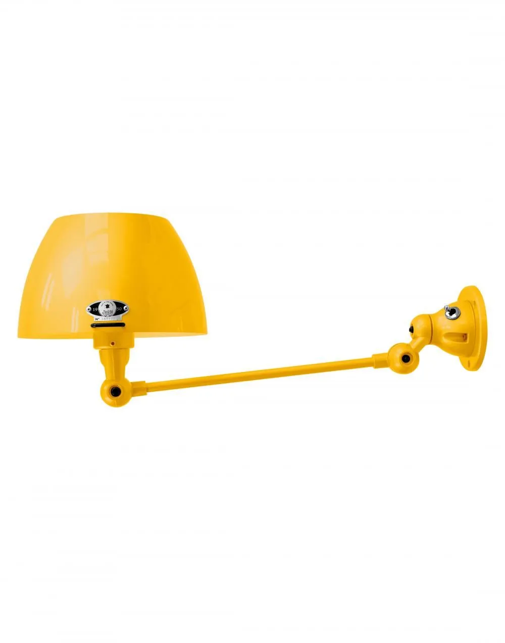 Adjustable Wall Light with Switch - Mustard, Metal