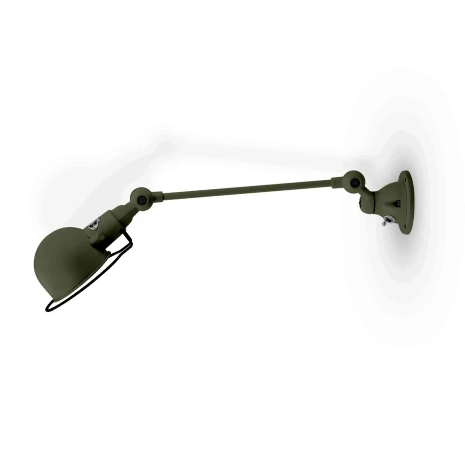Adjustable Wall Light with Switch - Olive, Steel