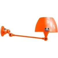 Adjustable Wall Light with Switch - Orange, Metal