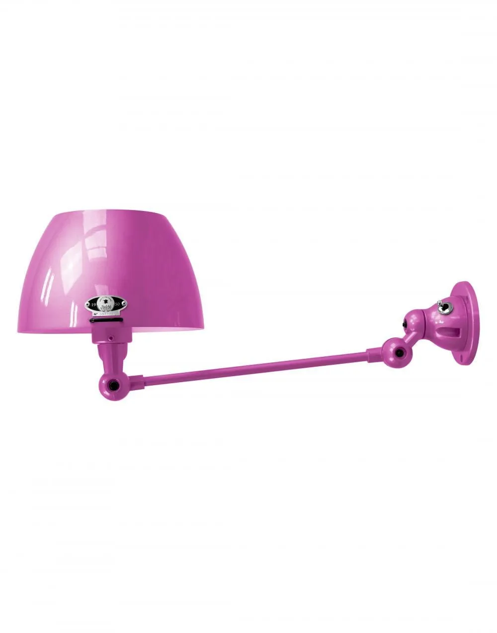 Adjustable Wall Light with Switch - Purple, Metal