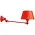 Adjustable Wall Light with Switch - Red, Metal