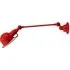 Adjustable Wall Light with Switch - Red, Steel