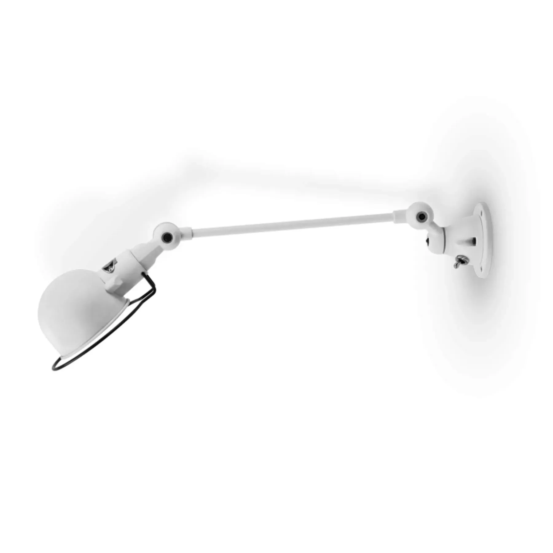 Adjustable Wall Light with Switch - White, Steel