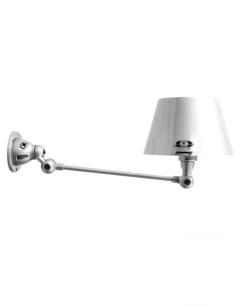 Aicler One Arm Adjustable Wall Light - Polished Chrome, Cast Metal