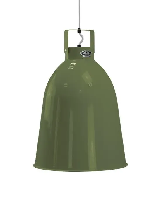 Clement Large Pendant Light - Olive, Aluminium
