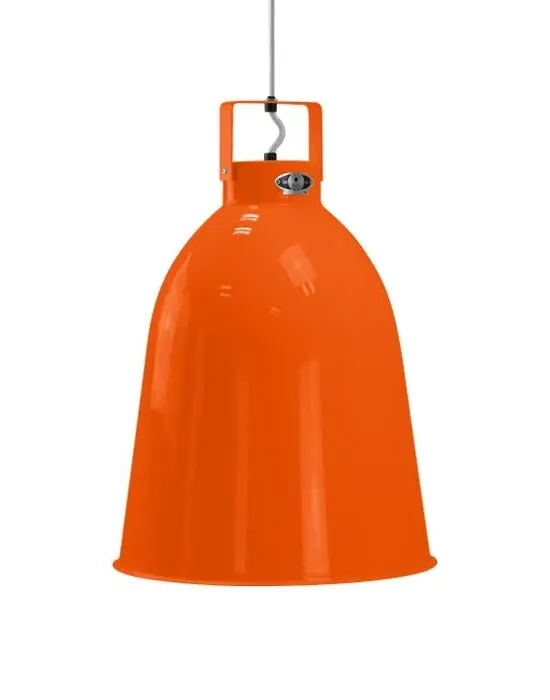 Clement Large Pendant Light - Orange, Aluminium image