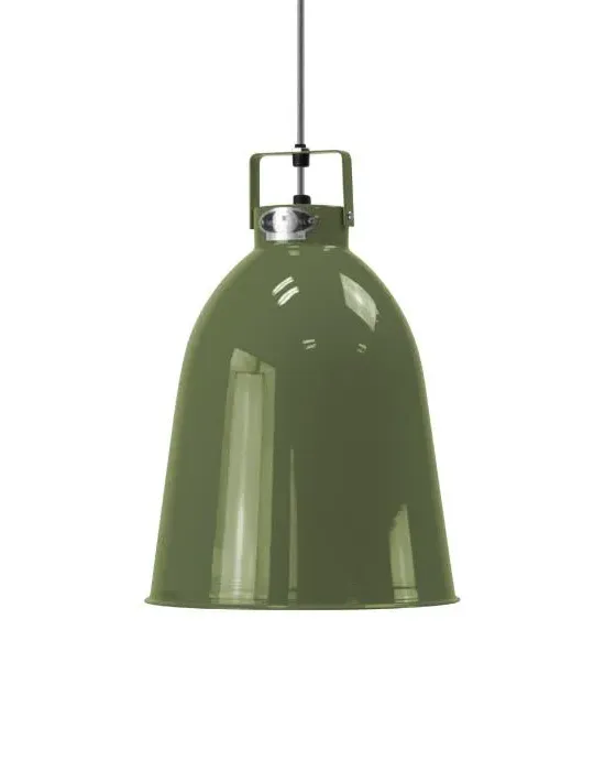 Clement Small Pendant Light - Olive, Aluminium