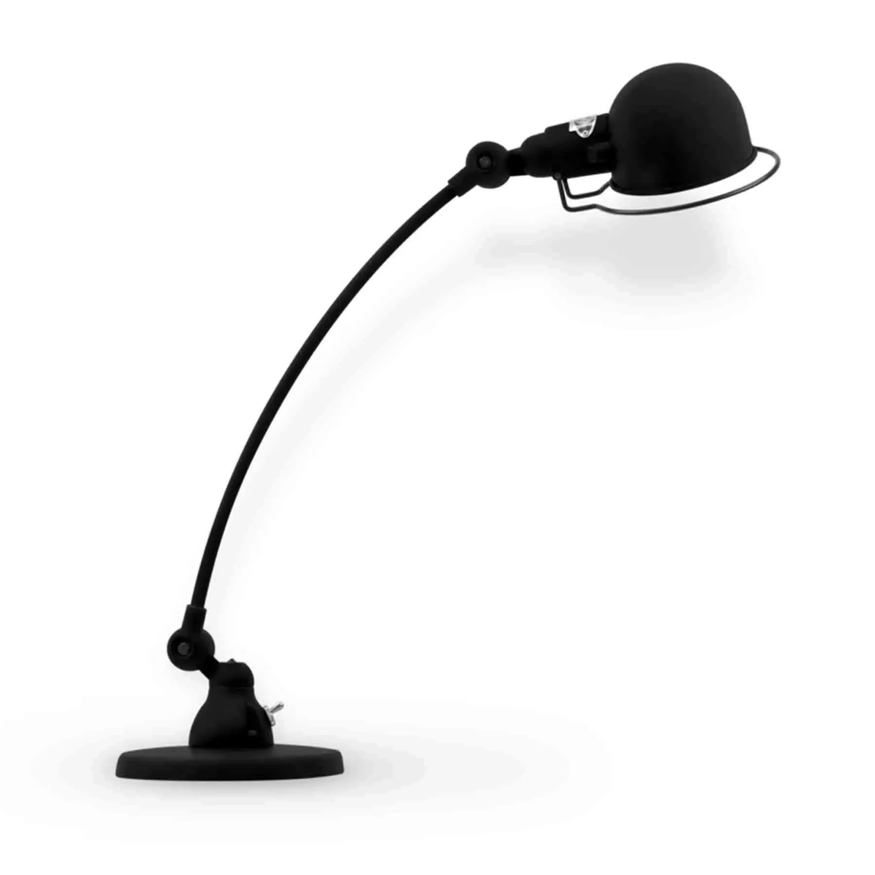 Curve Arm Desk Lamp Adjustable - Black, Metal