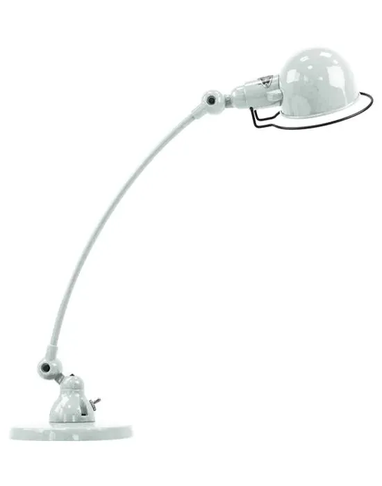 Curve Arm Desk Lamp Adjustable - White, Metal