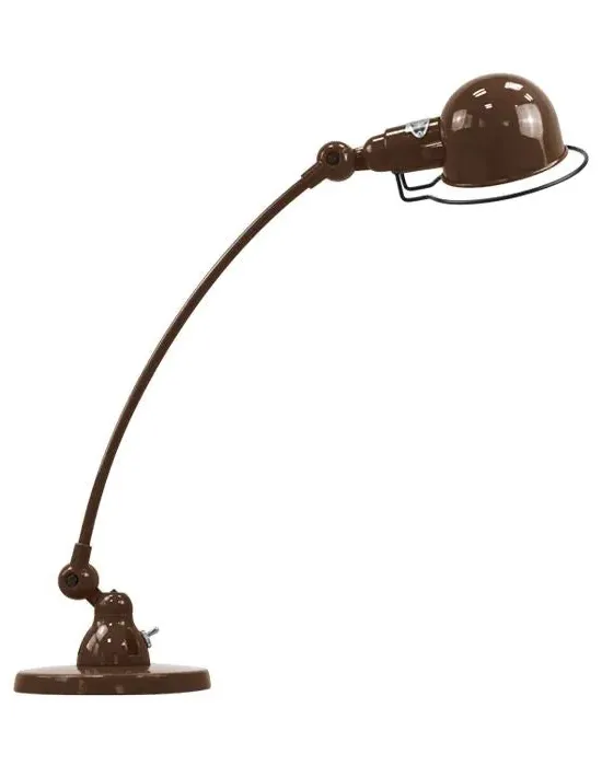 Curve Arm Desk Lamp - Chocolate, Aluminium