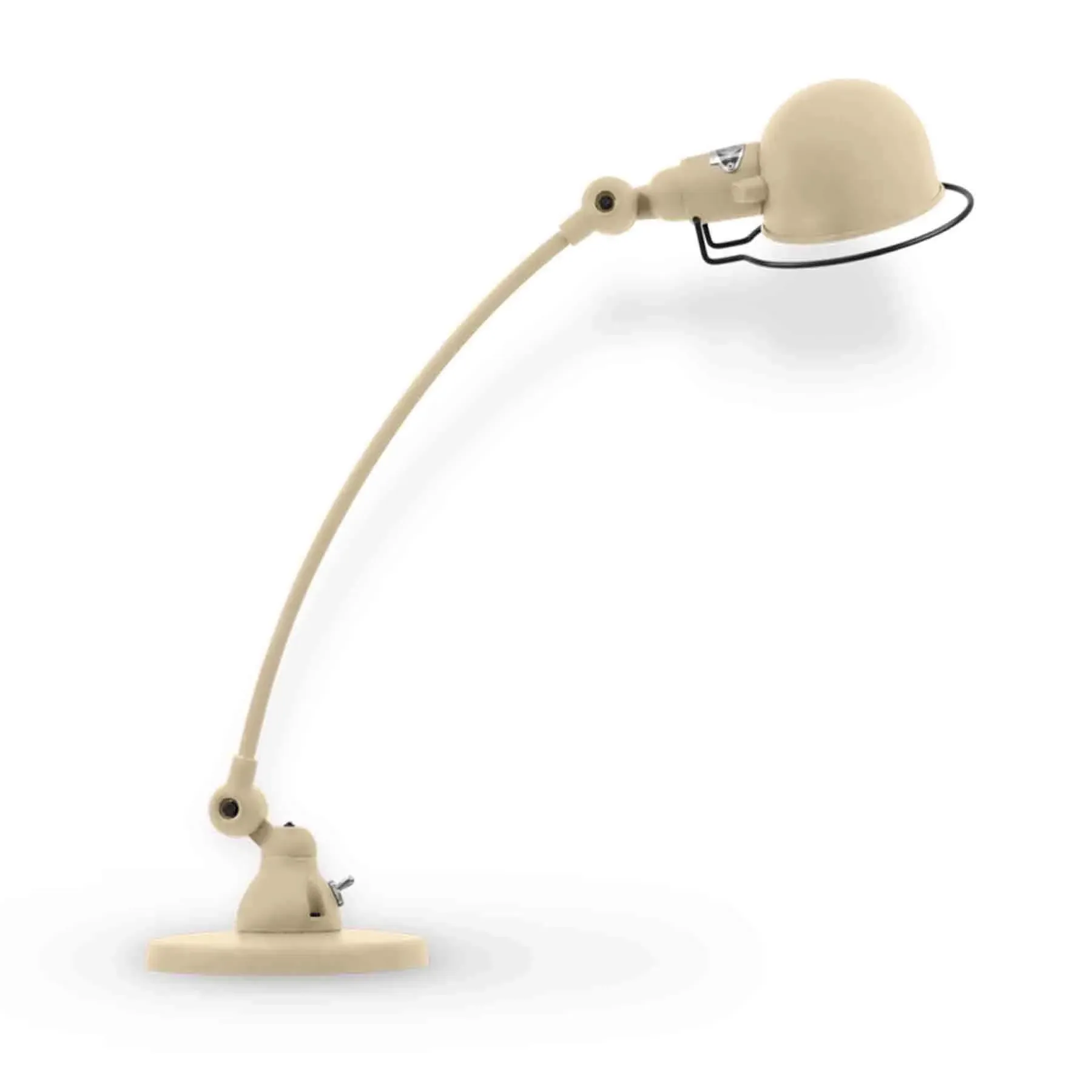 Curve Arm Desk Lamp - Ivory, Aluminium