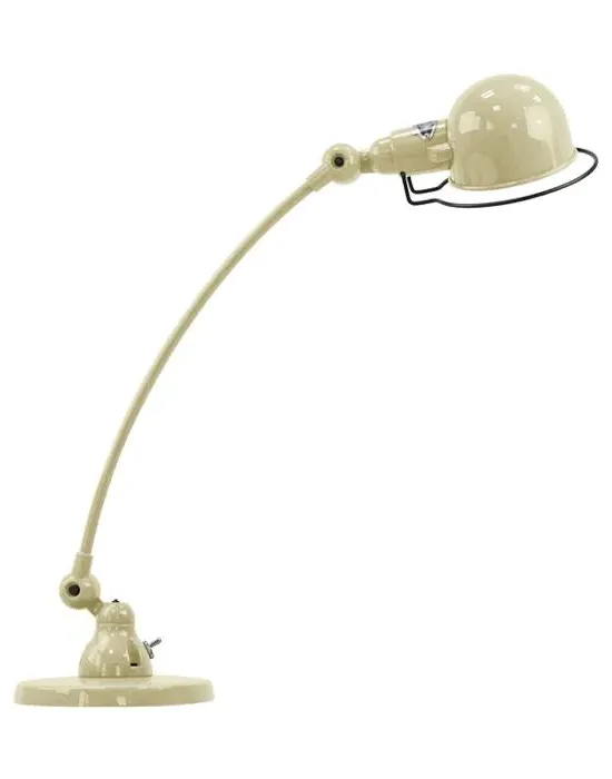 Curve Arm Desk Lamp - Ivory, Aluminium