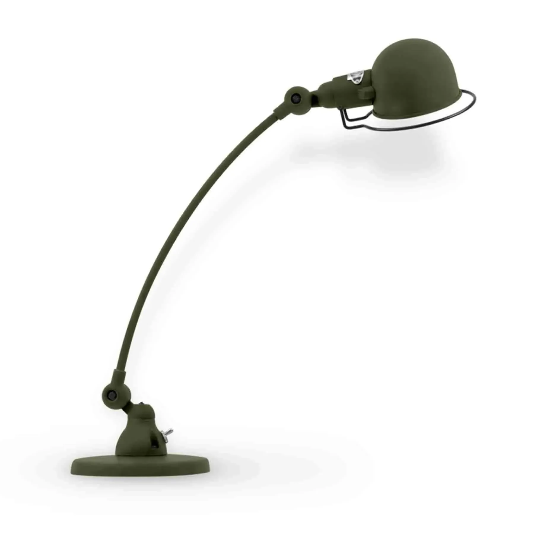 Curve Arm Desk Lamp - Olive, Steel