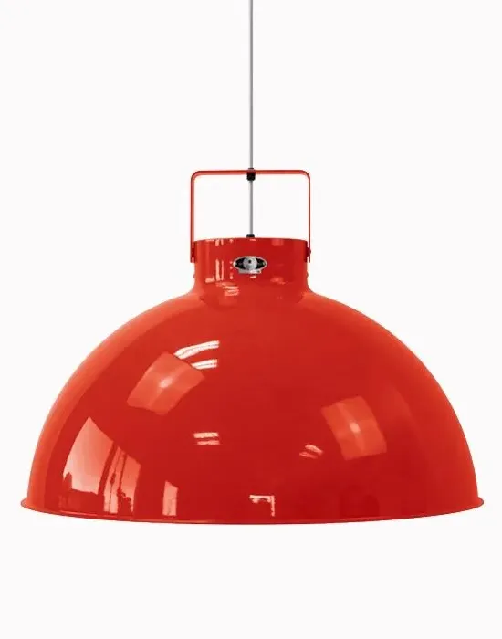 Dante Large Pendant Light - Red, Aluminium