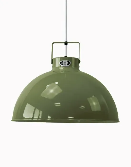 Dante Medium Pendant Light - Olive, Aluminium