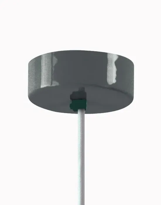 Dante Medium Pendant Light - Orange, Aluminium