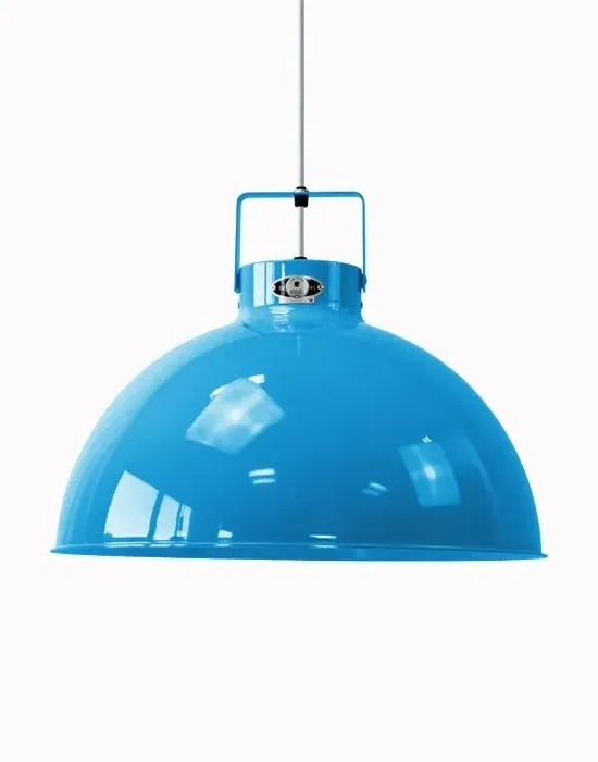 Dante Medium Pendant Light - Orange, Aluminium