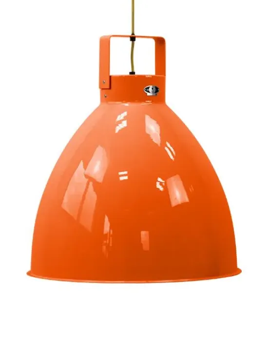 Extra Large Pendant Light Adjustable - Orange, Aluminium