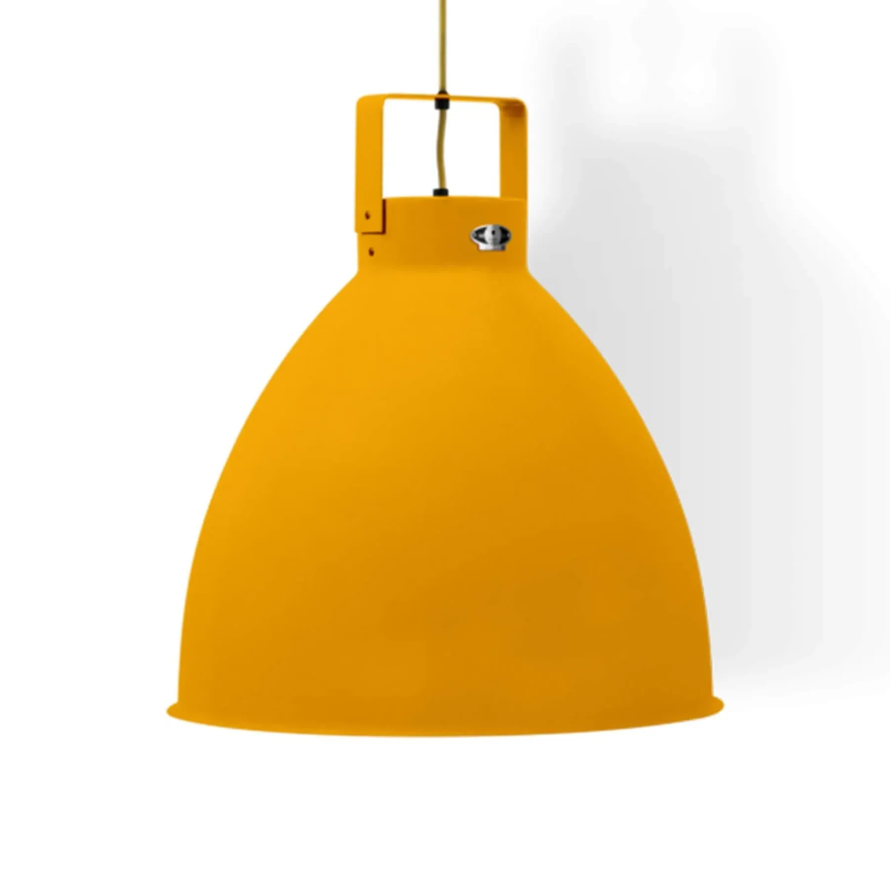 Extra Large Pendant Light with Adjustable Shade - Mustard