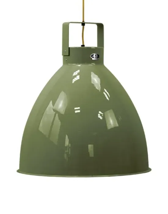 Extra Large Pendant Light with Adjustable Shade - Olive