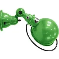 Flush Wall Light with Switch - Apple Green, Steel