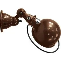 Flush Wall Light with Switch - Copper, Steel