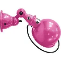 Flush Wall Light with Switch - Pink, Aluminium