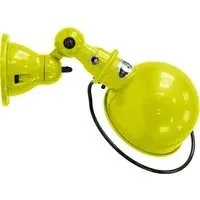 Flush Wall Light with Switch - Yellow, Steel