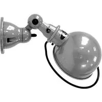 Jielde Loft Flush Wall Light with Switch - Silver Grey