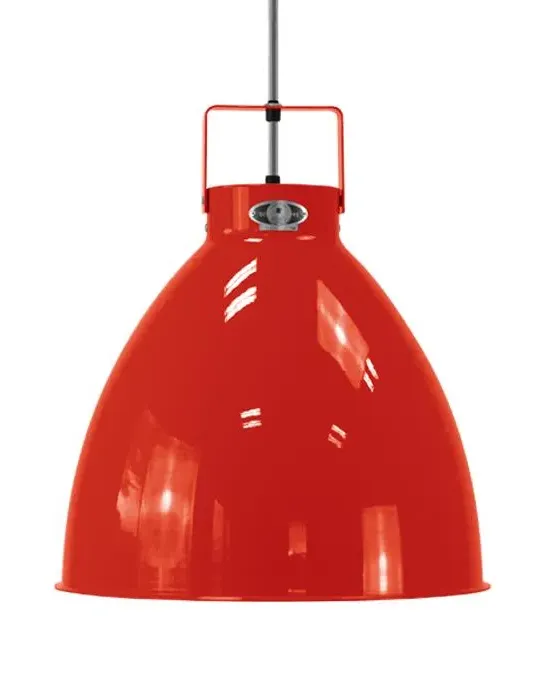 Large Augustin Pendant Light - Red Gloss, Aluminium image