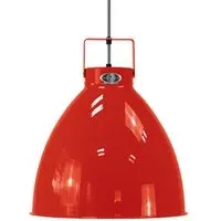 Large Augustin Pendant Light - Red Matt, Aluminium